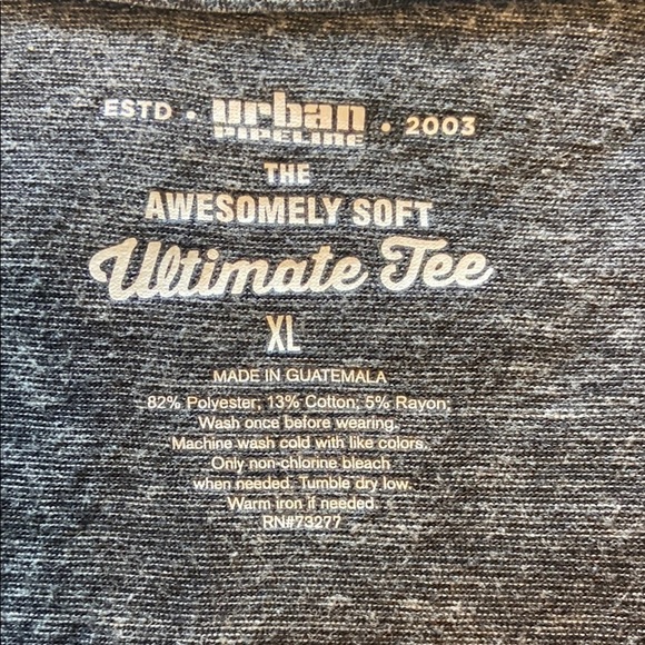 Urban Pipeline Charcoal Short Sleeve Tee - Picture 3 of 3